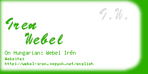 iren webel business card